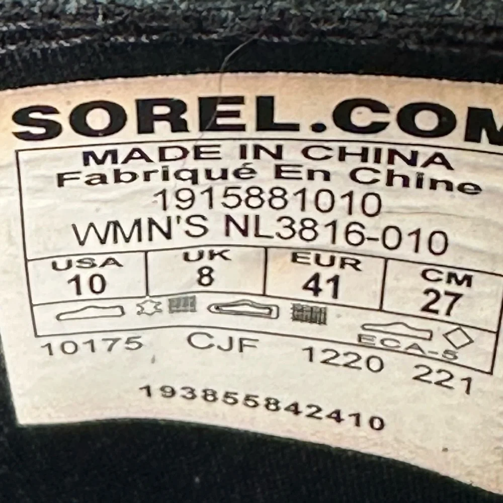 Sorel Evie II Chelsea Waterproof Wedge Ankle Boots Size 10 GUC